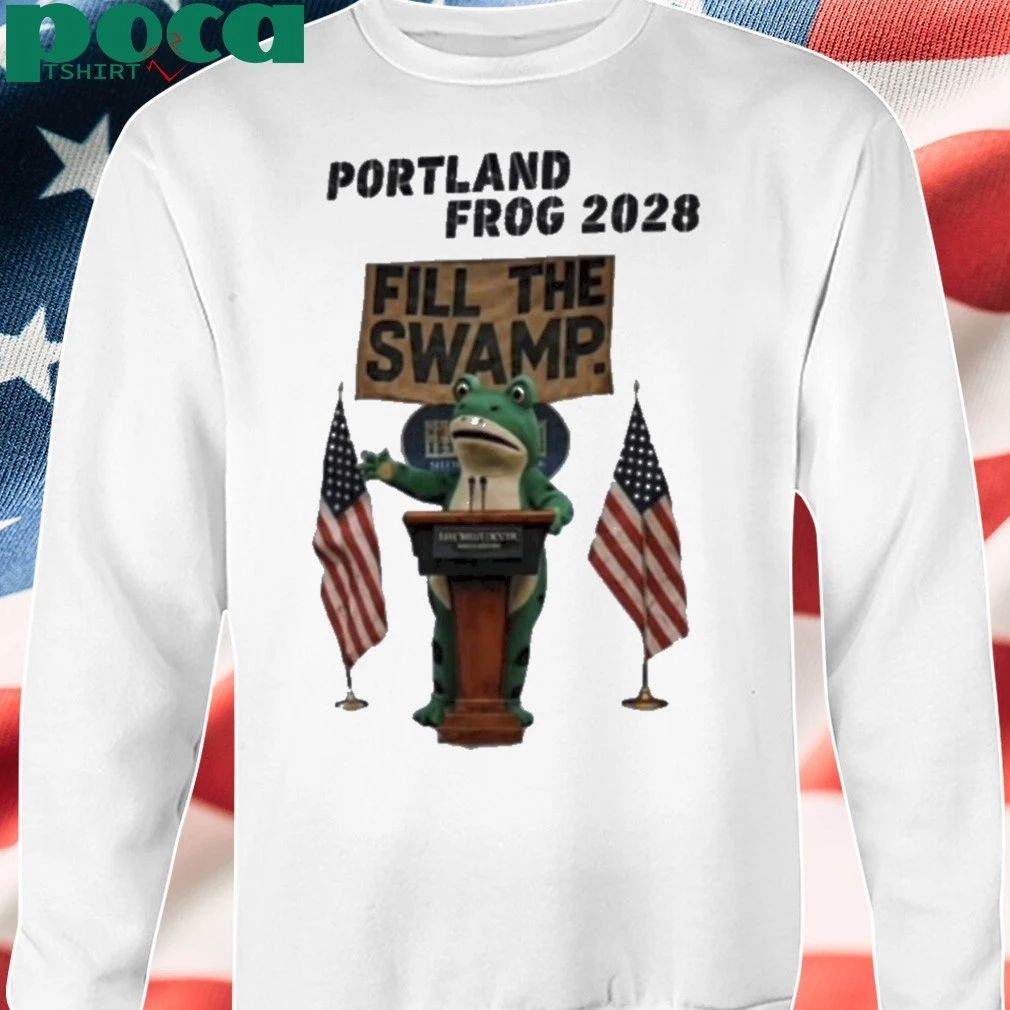 Viral Portland Frog 2028 Fill The Swamp Shirt