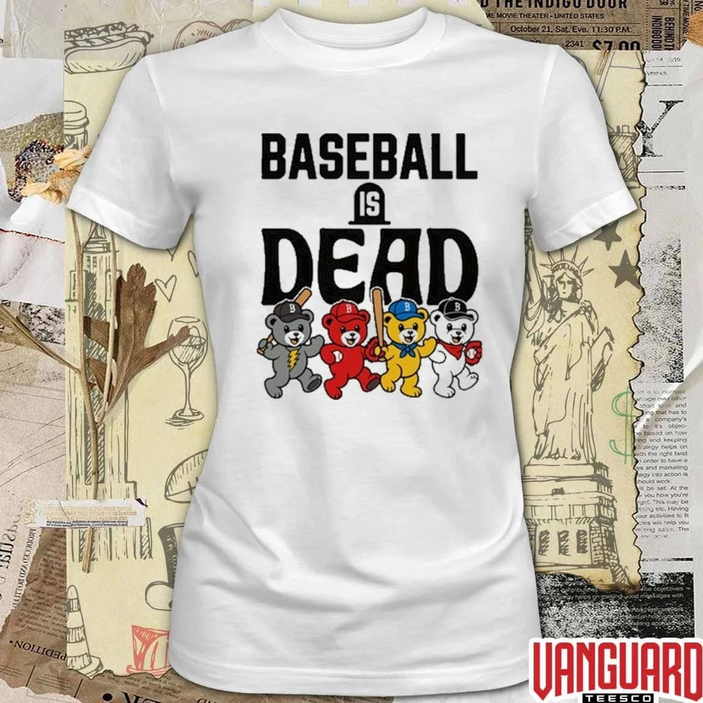 Grateful Baseball Is Dead Night Dancing Bears t-shirt