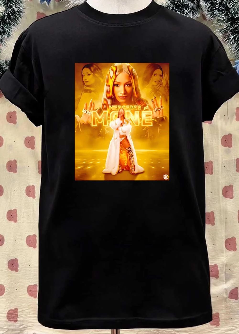 Mercedes Moné Talks Gold Fashion Graphic Shirt