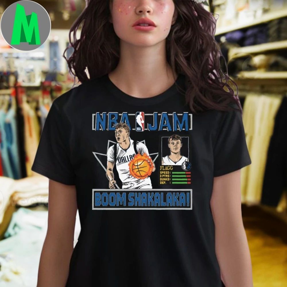 Dallas Mavericks Cooper Flagg #32 NBA Jam Shirt