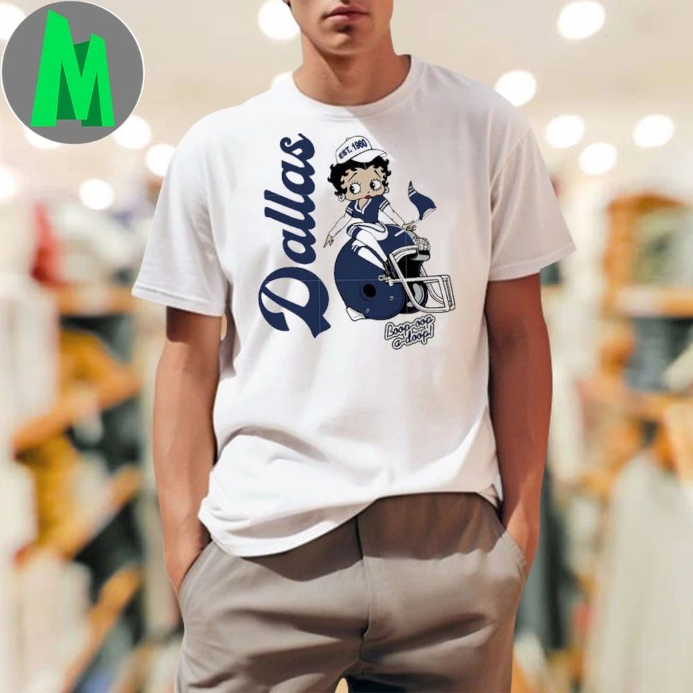 Betty boop cheerleader dallas cowboys shirt