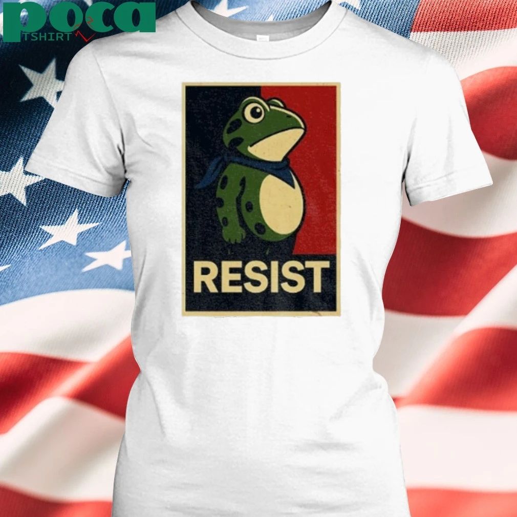 Portland Frog Resist Anti Fascism Political Graphic Shirt