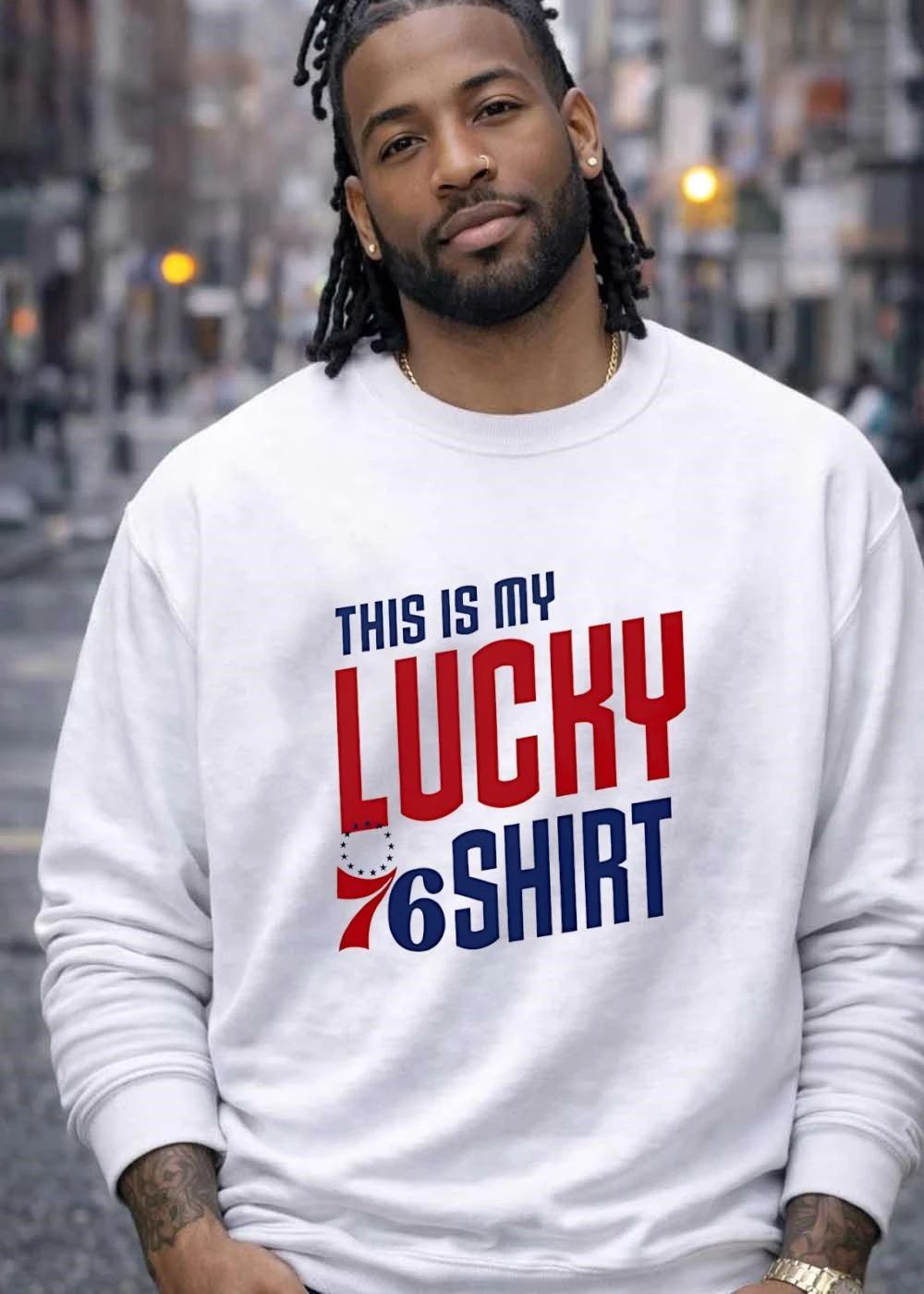 Philadelphia 76ers Fan Apparel This Is My Lucky 76 Shirt