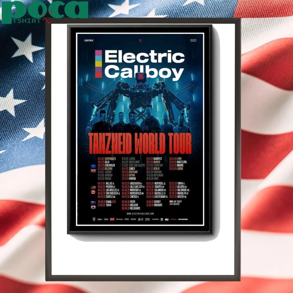Electric Callboy Tanzneid World 2026 Poster shirt