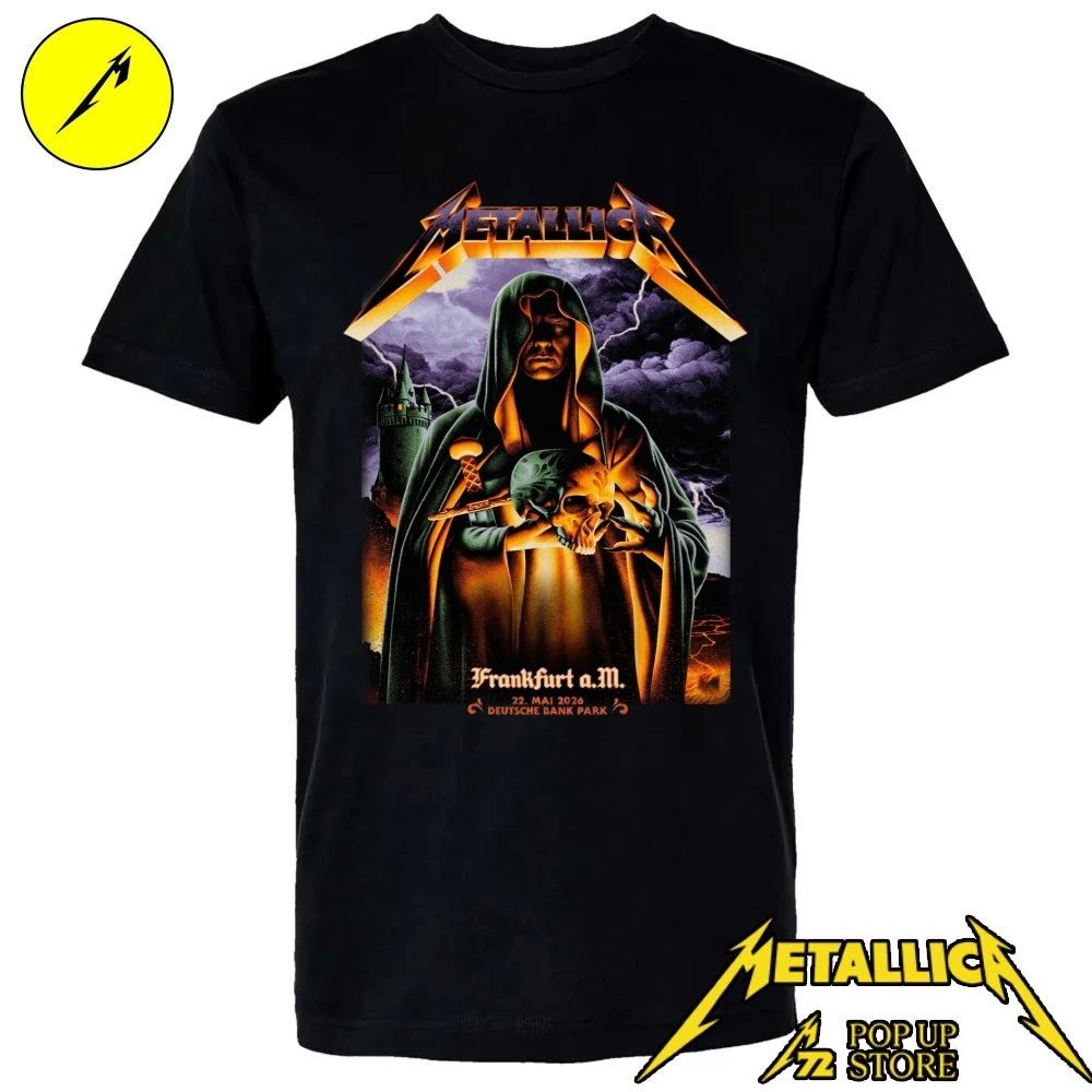 M72 Frankfurt Pop-Up Metallica Poster Max Löffler Design For May 22, 2026 In Frankfurt, Germany At Deutsche Bank Park Shirt