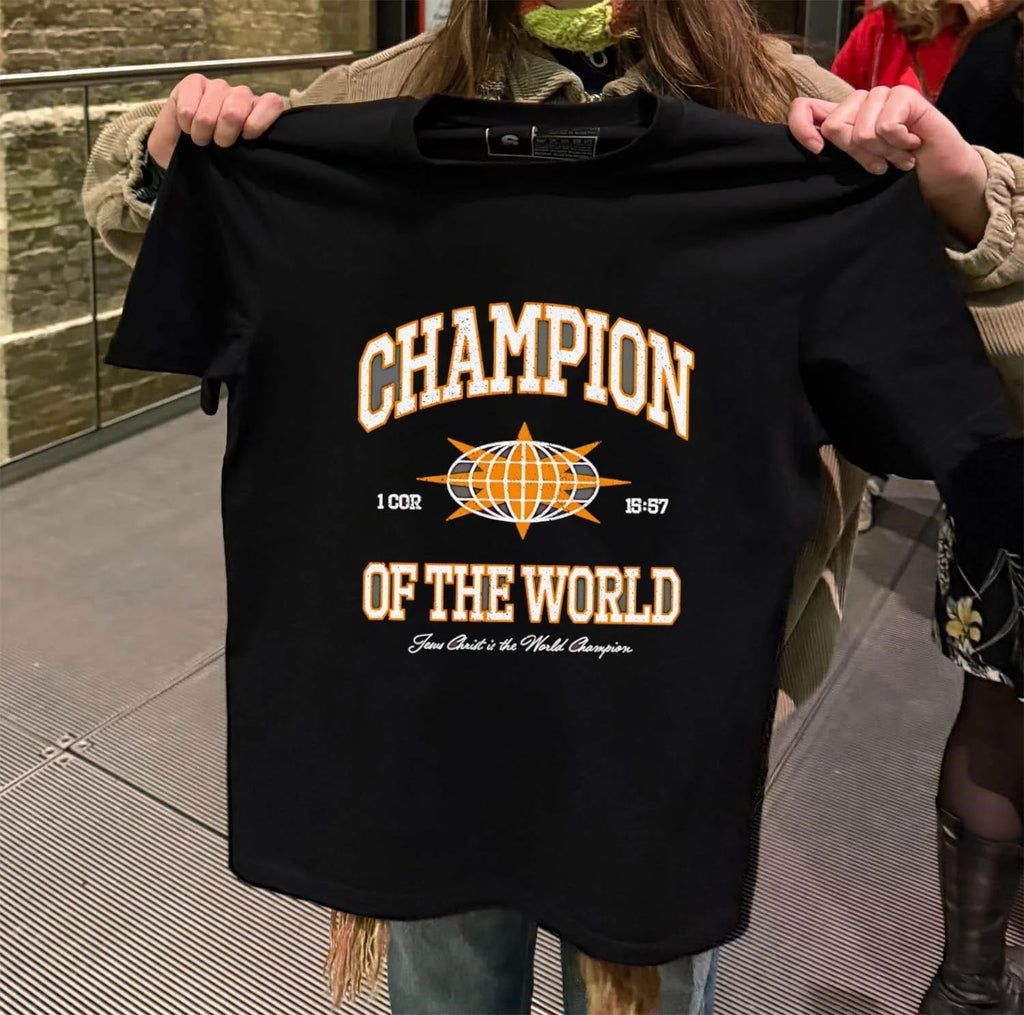 Champion Of The World Jesus Christ World Champion Bible Verse shirt