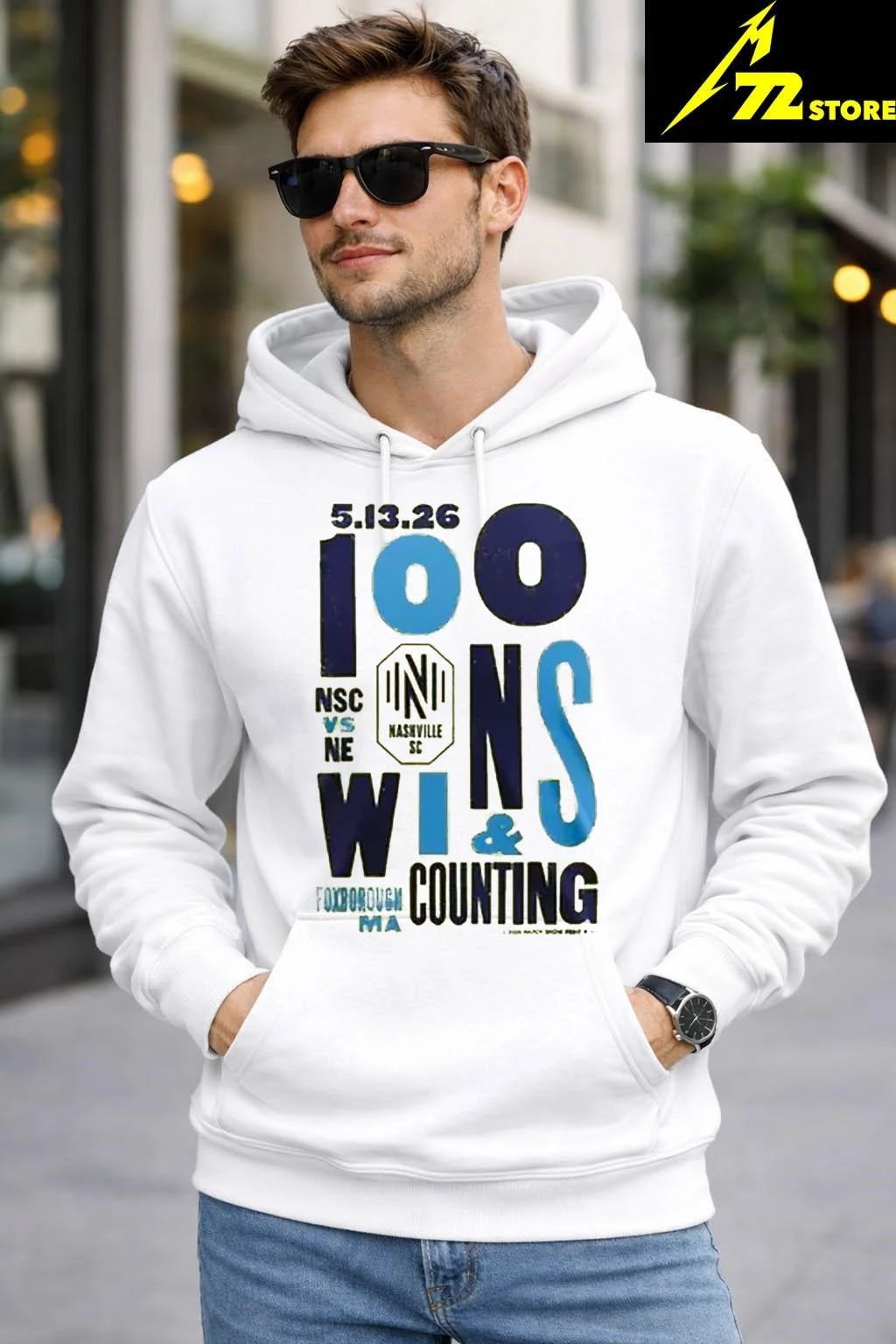 Nashville SC 100 Wins Commemorative Shirt