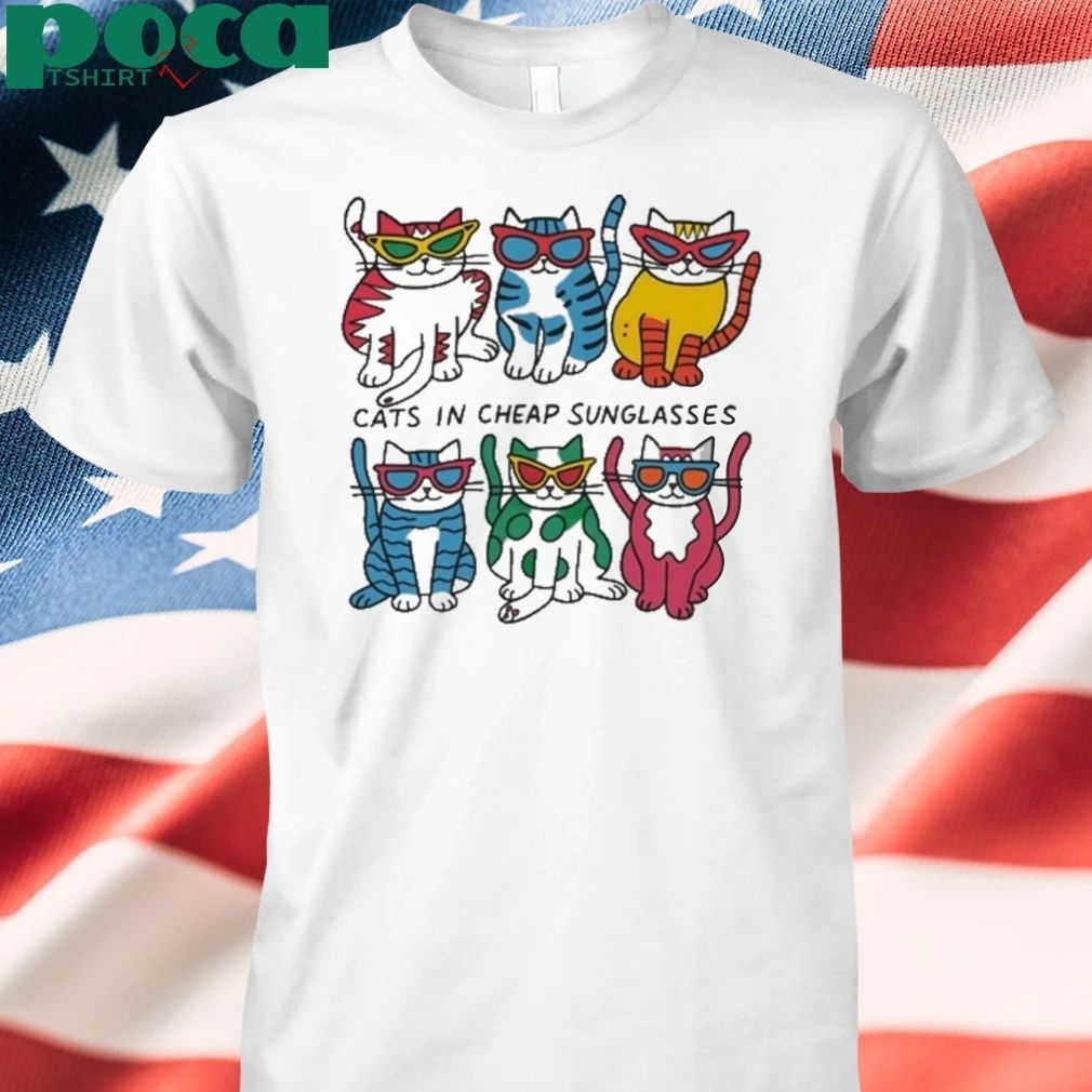 Justin Bieber Cats In Cheap Sunglasses T-shirt
