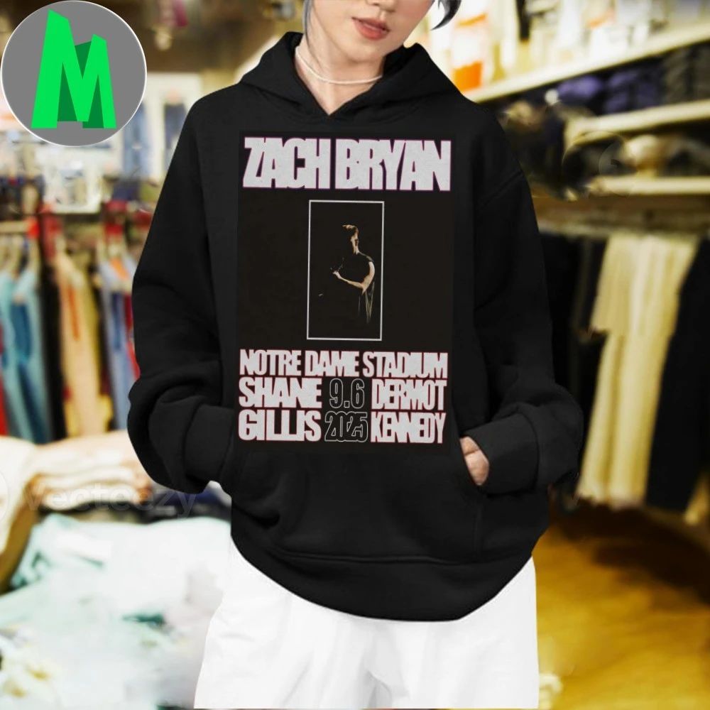 Poster Zach Bryan Notre Dame Indiana 09.06.2025 Shirt