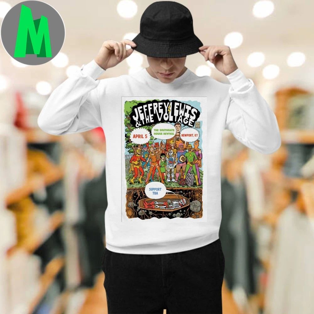 Jeffrey Lewis And The Voltage The Southgate House Revival Newport Ky Apr 5 2026 Poster Shirt