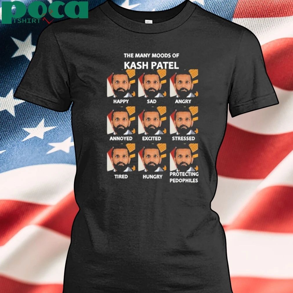 The Many Moods Of Kash Patel T-shirt