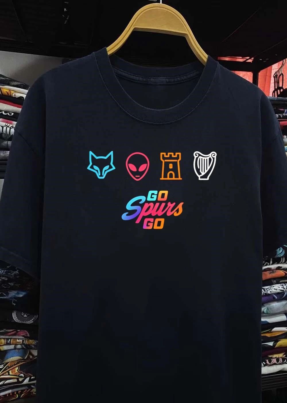 Fox Alien Castle Harp Go Spurs Go Shirt