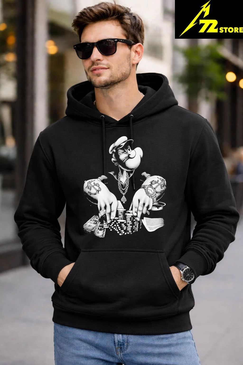 Jackson Popeyes Poker Pimp Shirt