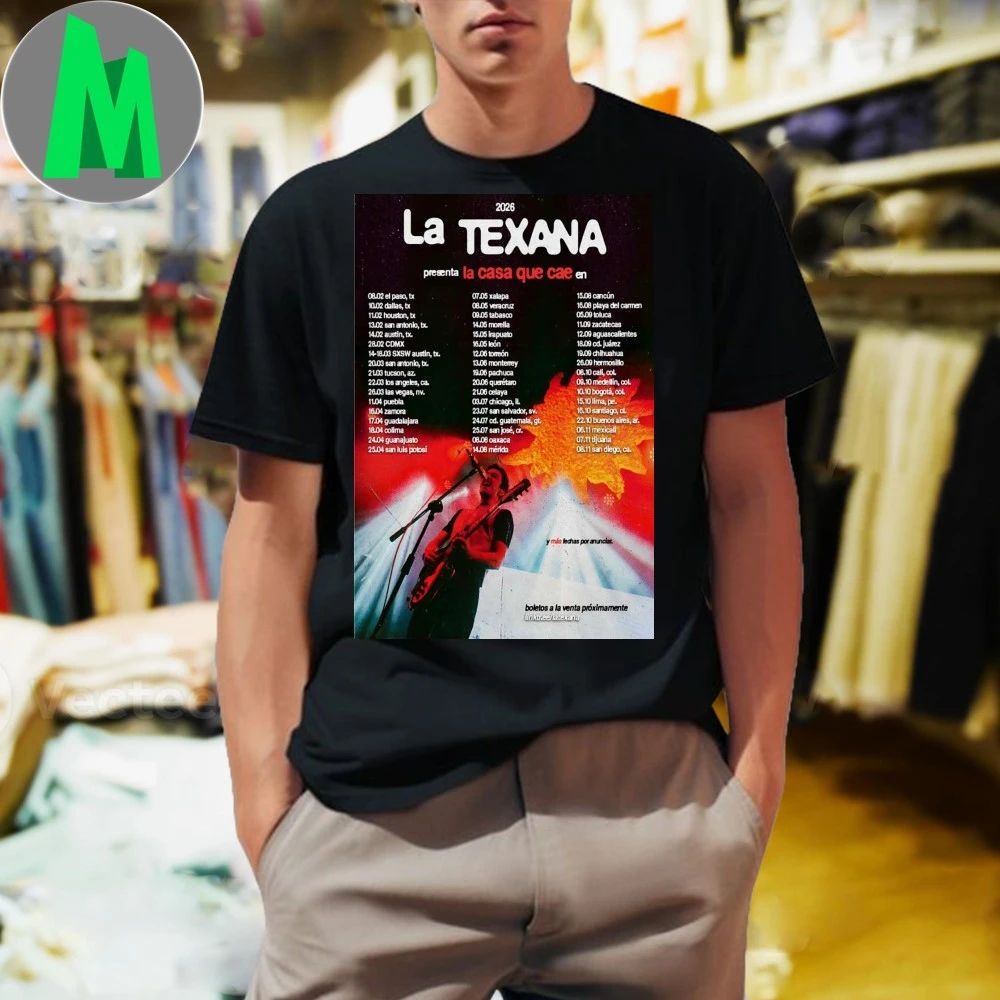 La Texana La Casa Que Cae En Vivo Tour 2026 Poster Shirt