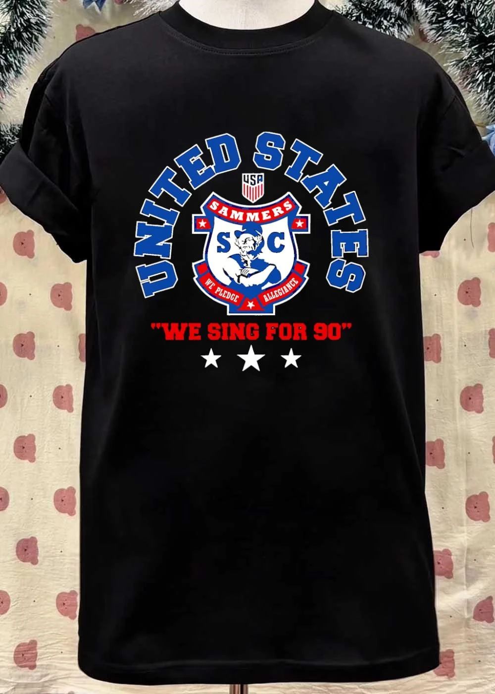 We Pledge Allegiance United States Sammers SC We Sing for 90 T-Shirt