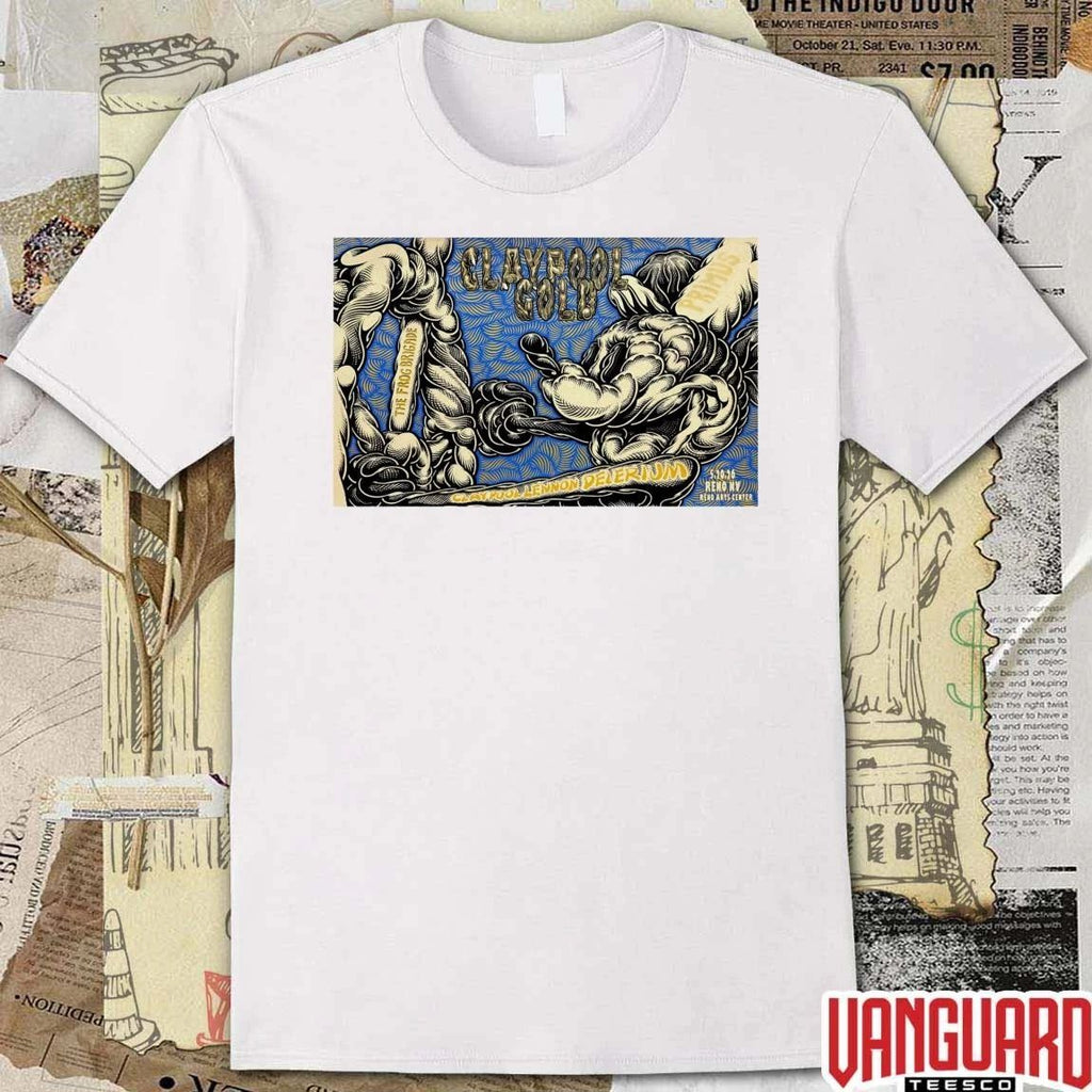 Primus Claypool Gold Tour May 20 2026 Downtown Reno NV Poster t-shirt