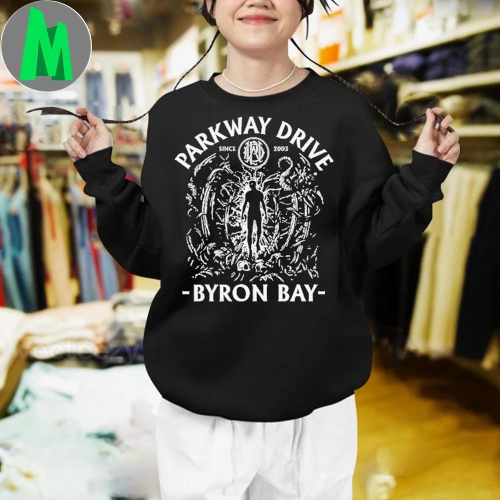 Indie Merch Store Parkway Drive Surfer Skull Shirt