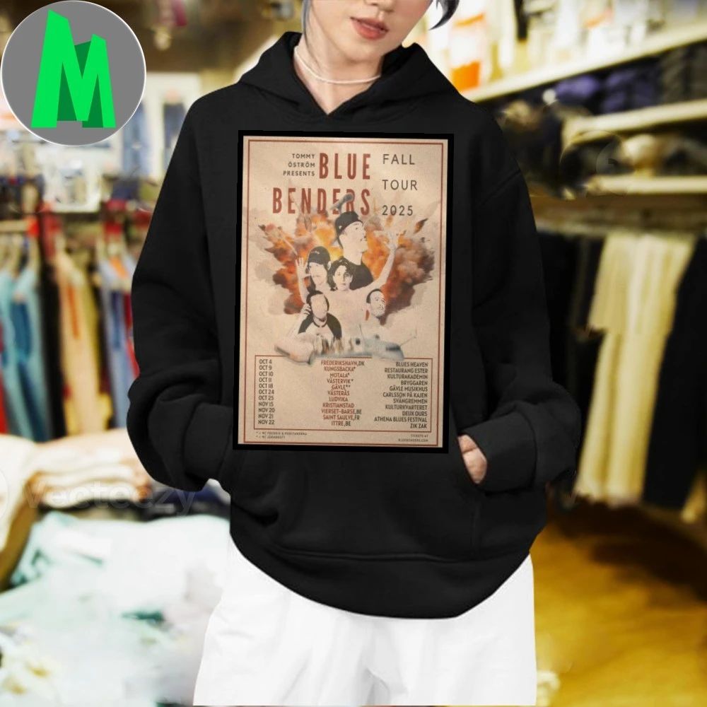 Poster Blue Benders Fall Tour 2025 New Shirt
