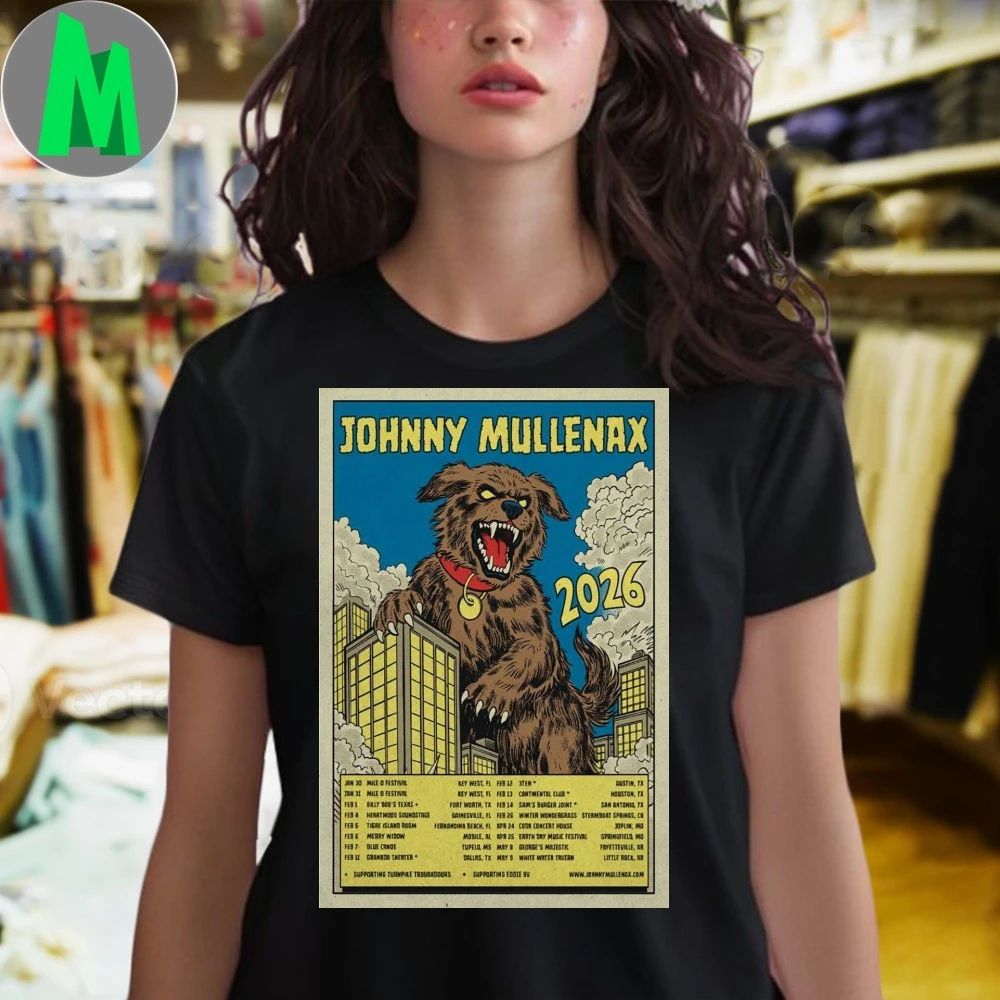 Johnny Mullenax Tour Jan – Feb 2026 Poster Shirt