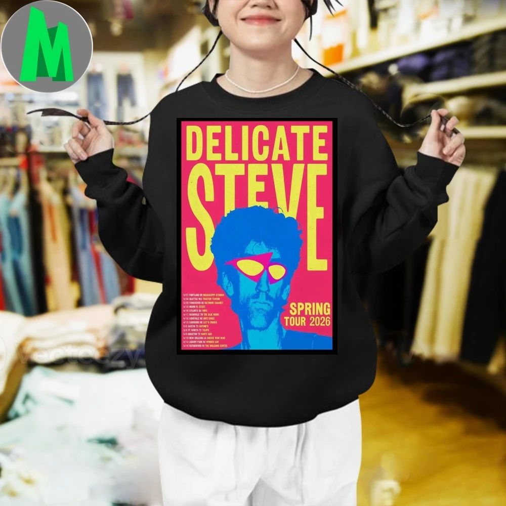 Original Delicate Steve Spring Tour 2026 Poster T-Shirt