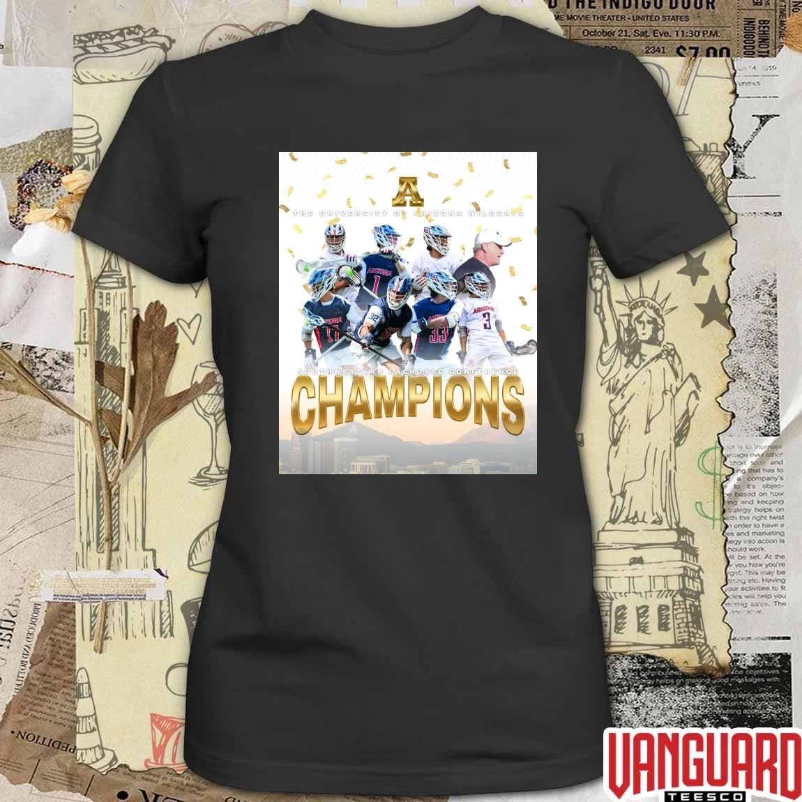 Awesome Arizona Wildcats Men’s Lacrosse Team 2026 SLC Championship Poster t-shirt