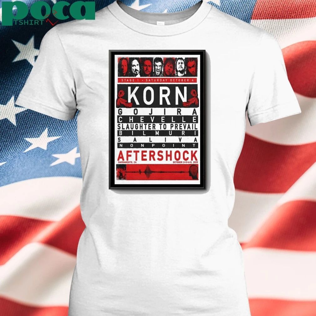 Tour 2025 Discovery Park, Sacramento, California Aftershock Festival Poster shirt