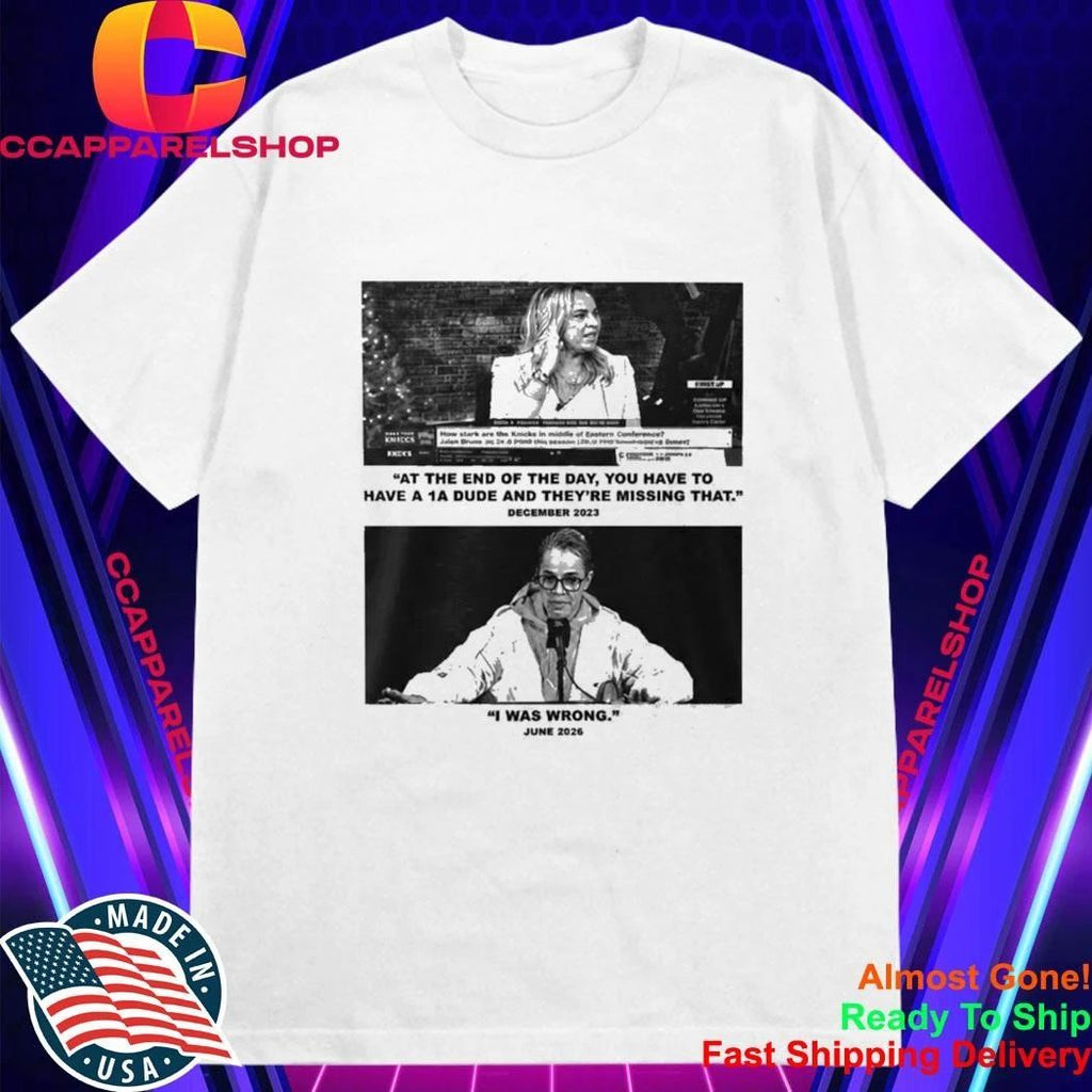 Becky Hammon I Was Wrong June 2026 Shirt