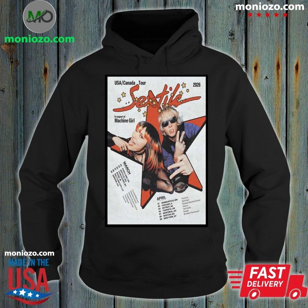 SEXTILE USA And Canada 2026 Shows Poster T-Shirt