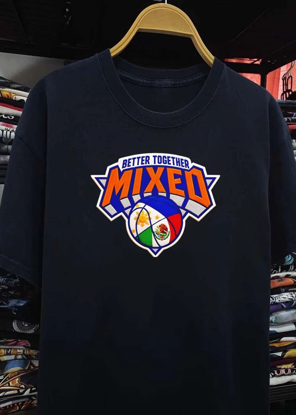 Better Together, Philippines and Mexico Flags Basketball Team Mixed T-Shirt
