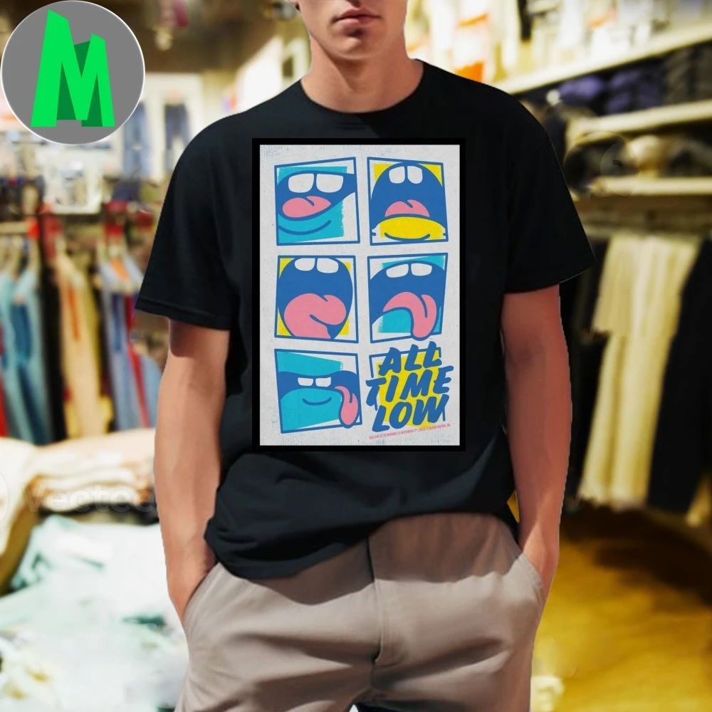 All Time Low Grand Rapids, Michigan Poster Shirt