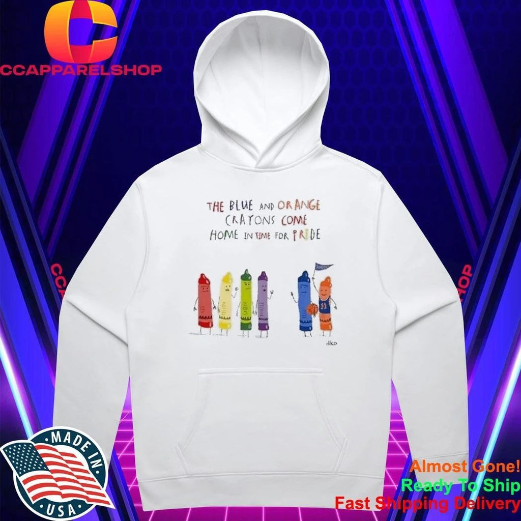 The Blue And Orange Crayons Come Home In Time For Pride Shirt