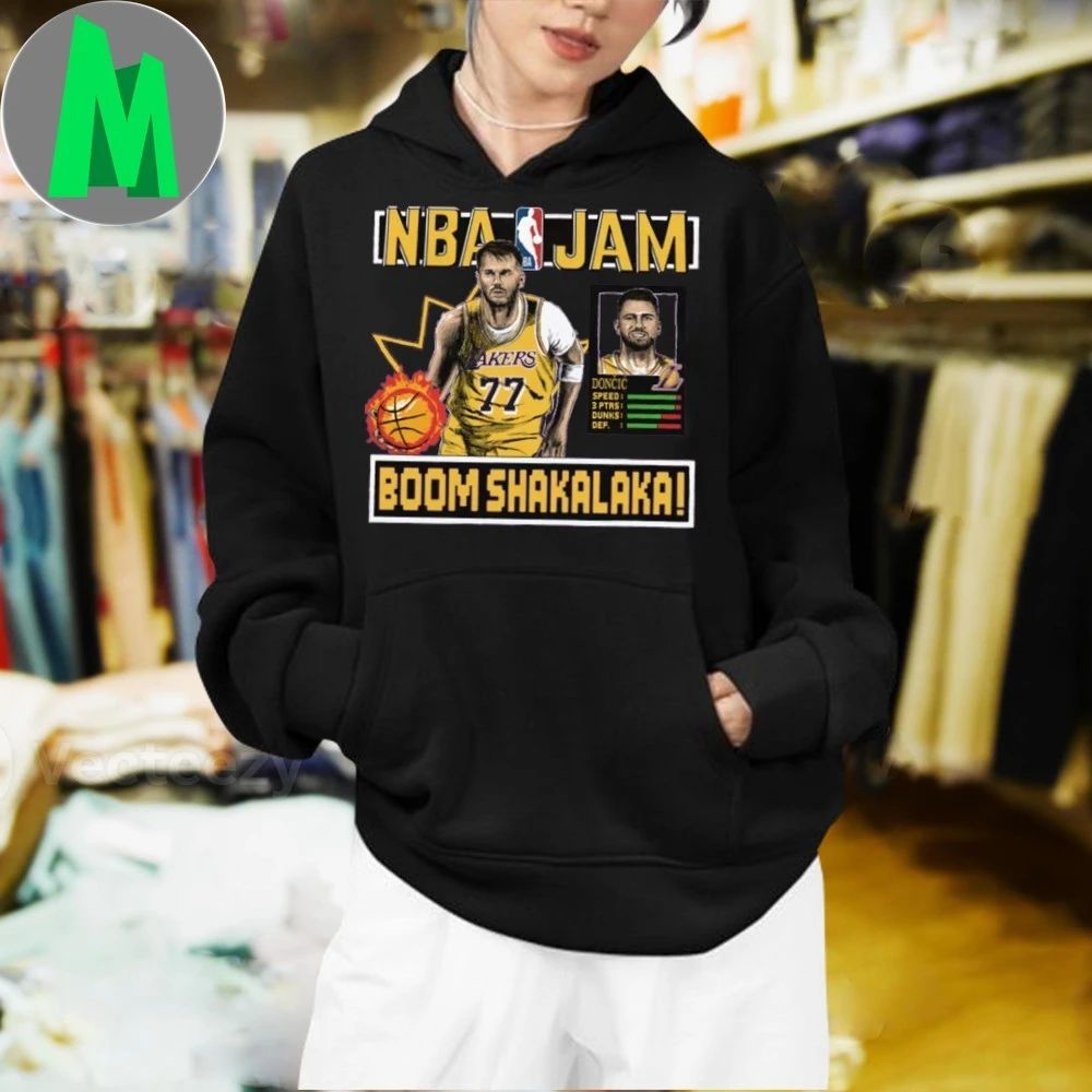Los Angeles Lakers Luka Doncic #77 NBA Jam Shirt