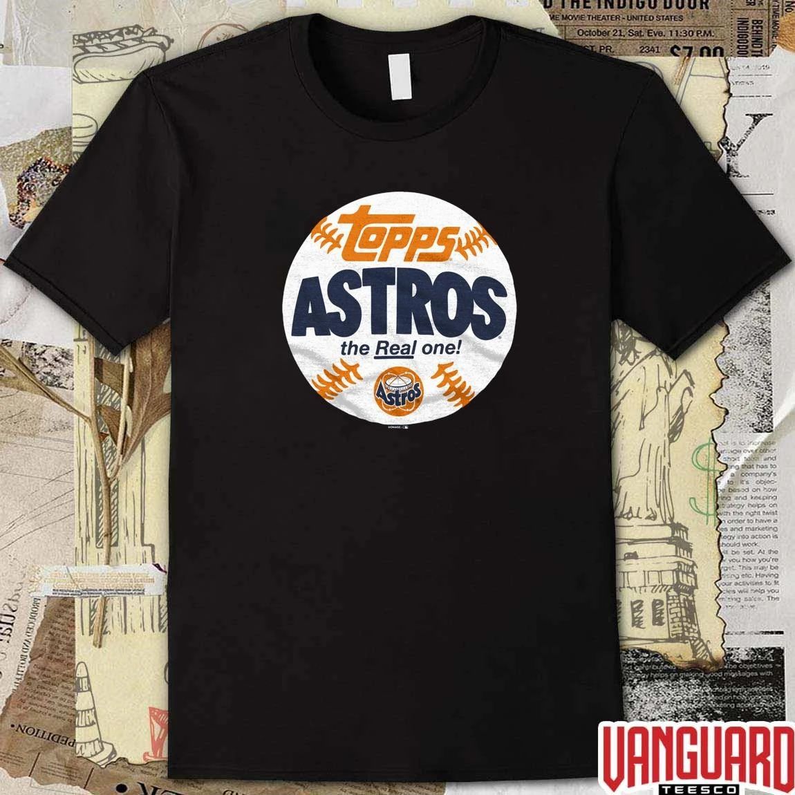 Houston Astros MLB 2026 x Topps Baseball The Real One t-shirt