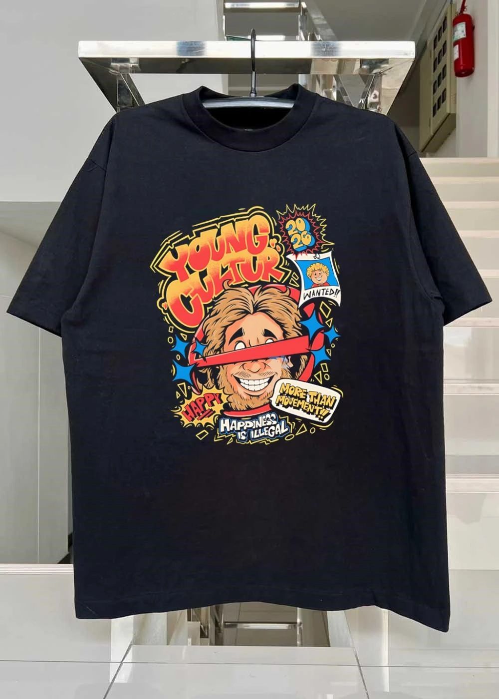Young Culture 2020 Happiness Is Illegal Wanted Shirt