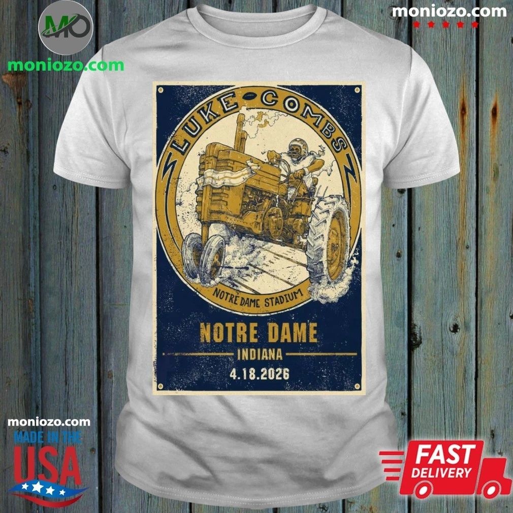 Luke Combs Notre Dame Stadium, South Bend IN April 18 2026 Poster Shirt