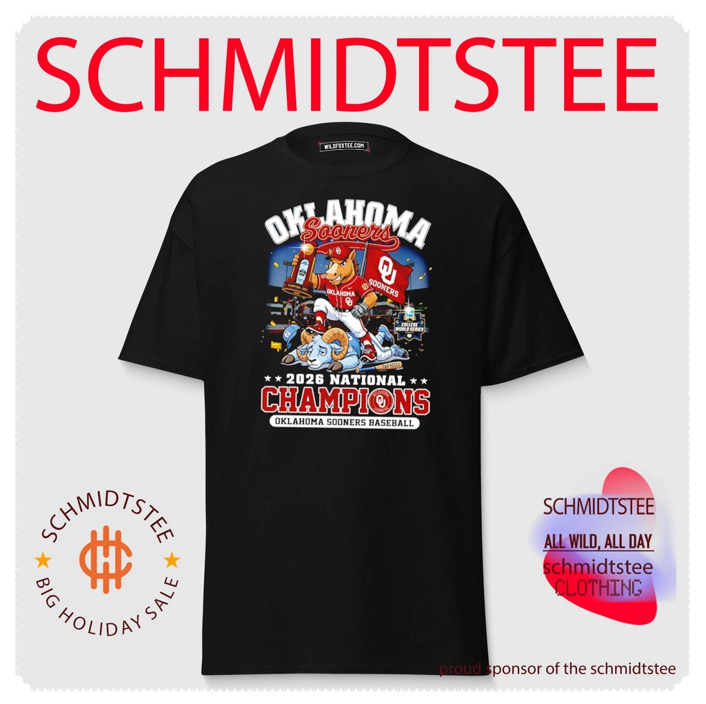 Oklahoma Sooners 2026 National Champions Baseball mascot shirt