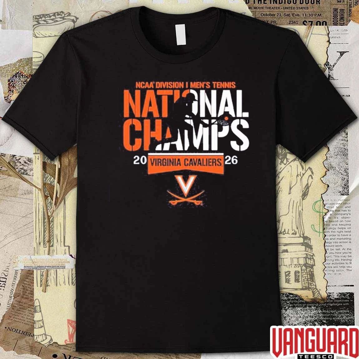 Virginia Cavaliers 2026 NCAA Division I Men’s Tennis National Champs t-shirt