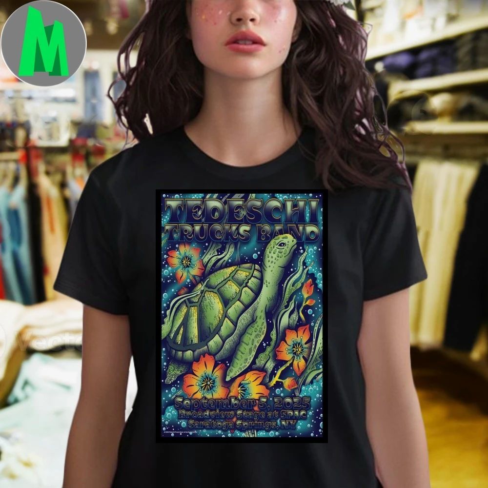 Tedeschi Trucks Band Broadview Stage at SPAC Sept 05 2025 Poster Tour T-Shirt