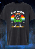 Raw Power Swag Pitbull Dog Wearing Sunglasses Hoodie shirt