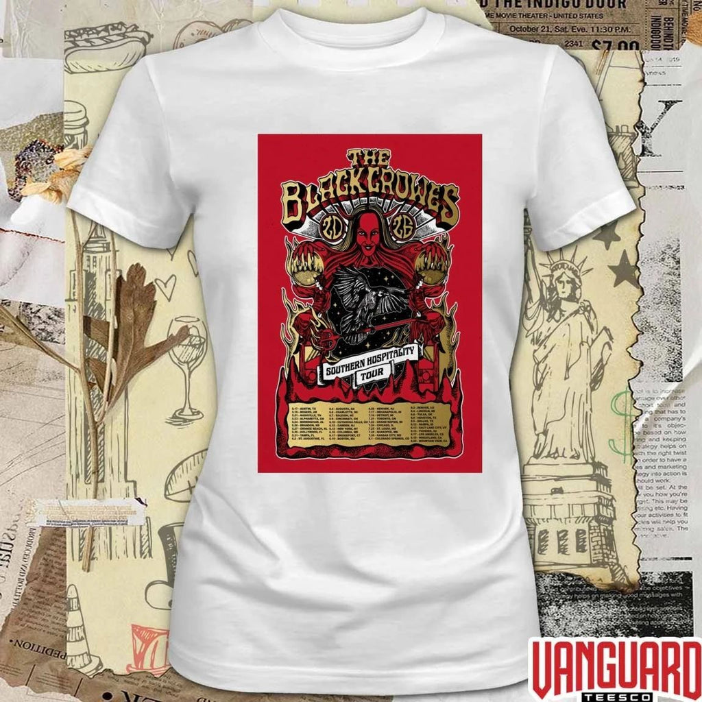 The Black Crowes Southern Hospitality Tour 2026 Poster t-shirt