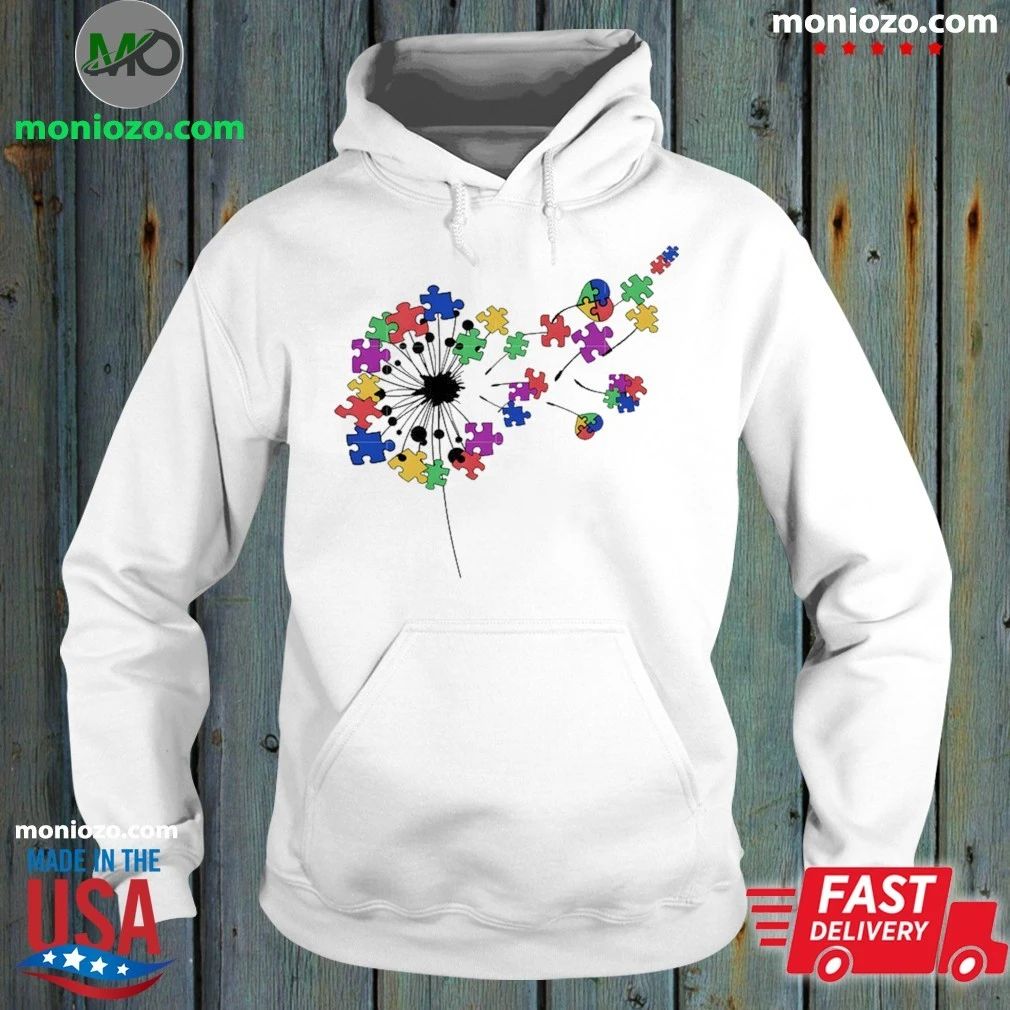 Autism Awareness Dandelion Puzzle Piece Dandelion Autism Shirt