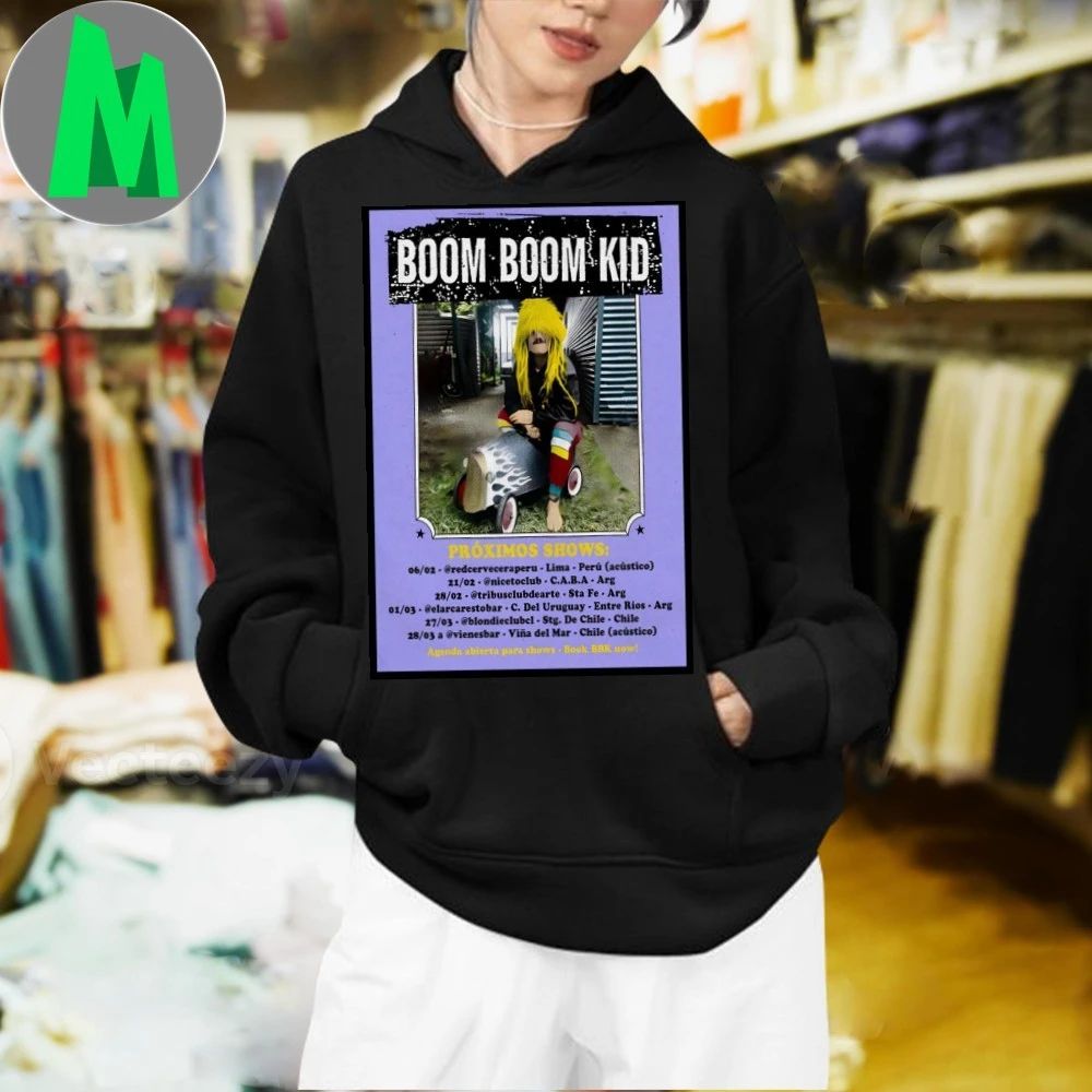 Original Boom Boom Kid Proximos Shows 2026 Poster Shirt