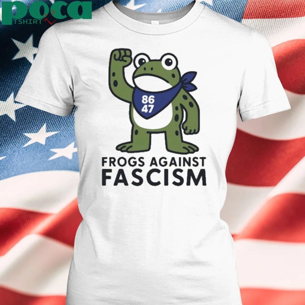 Portland Frog 2025 Frogs Against Fascism 8647 T-shirt