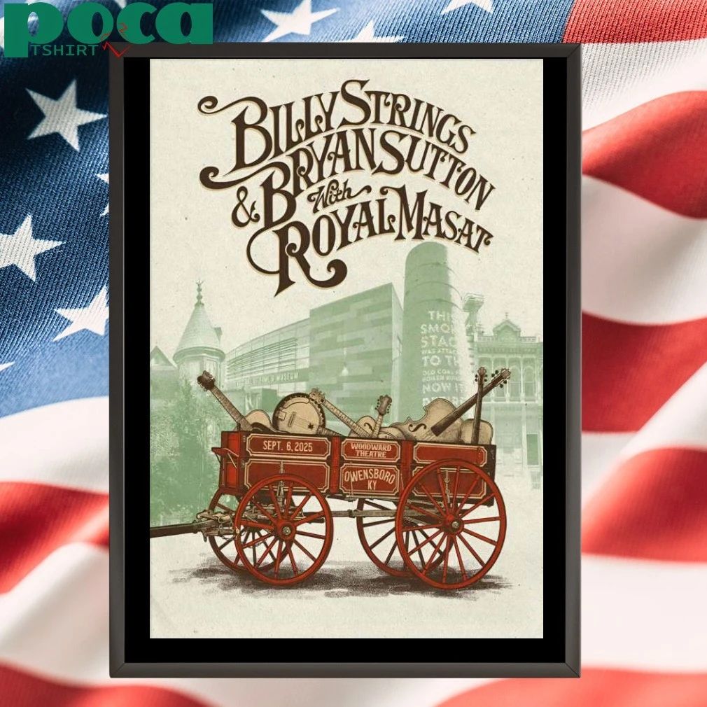 Billy Strings Sept 6 2025 Woodward Theatre Tour Poster T-shirt