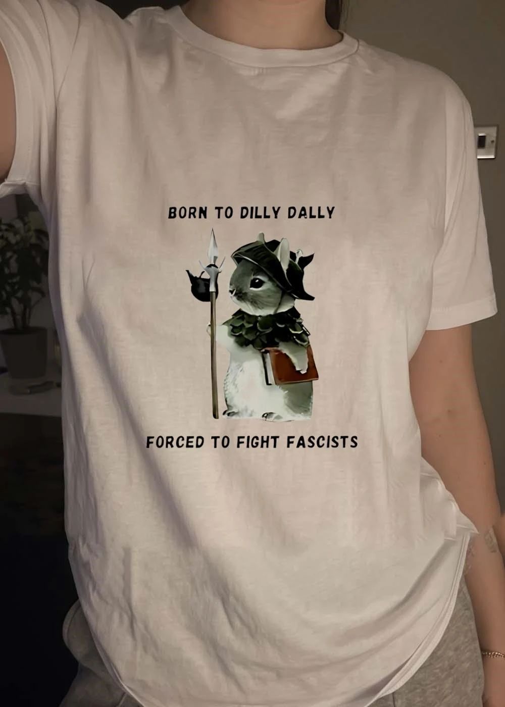 Woodland Guardian born to dilly dally forced to fight fascists shirt