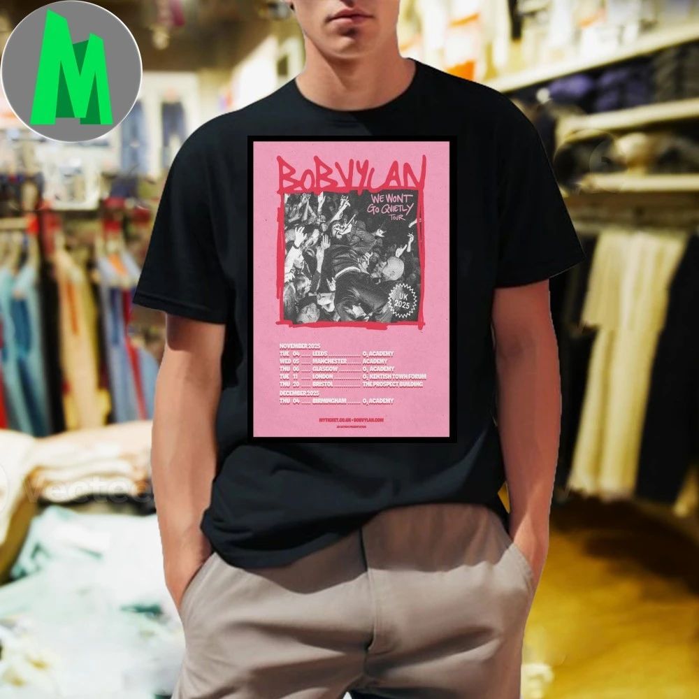November and December 2025 Tour Bob Vylan Poster Shirt