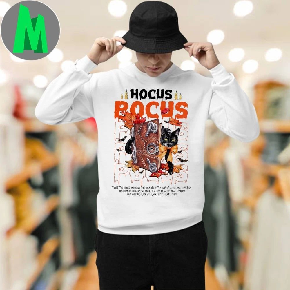 Black Cat Halloween I Put A Spell On You Shirt