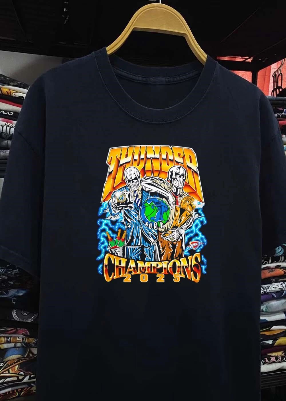 Oklahoma City Thunder 2025 World Champions NBA THUNDER CHAMPIONS 2025 shirt