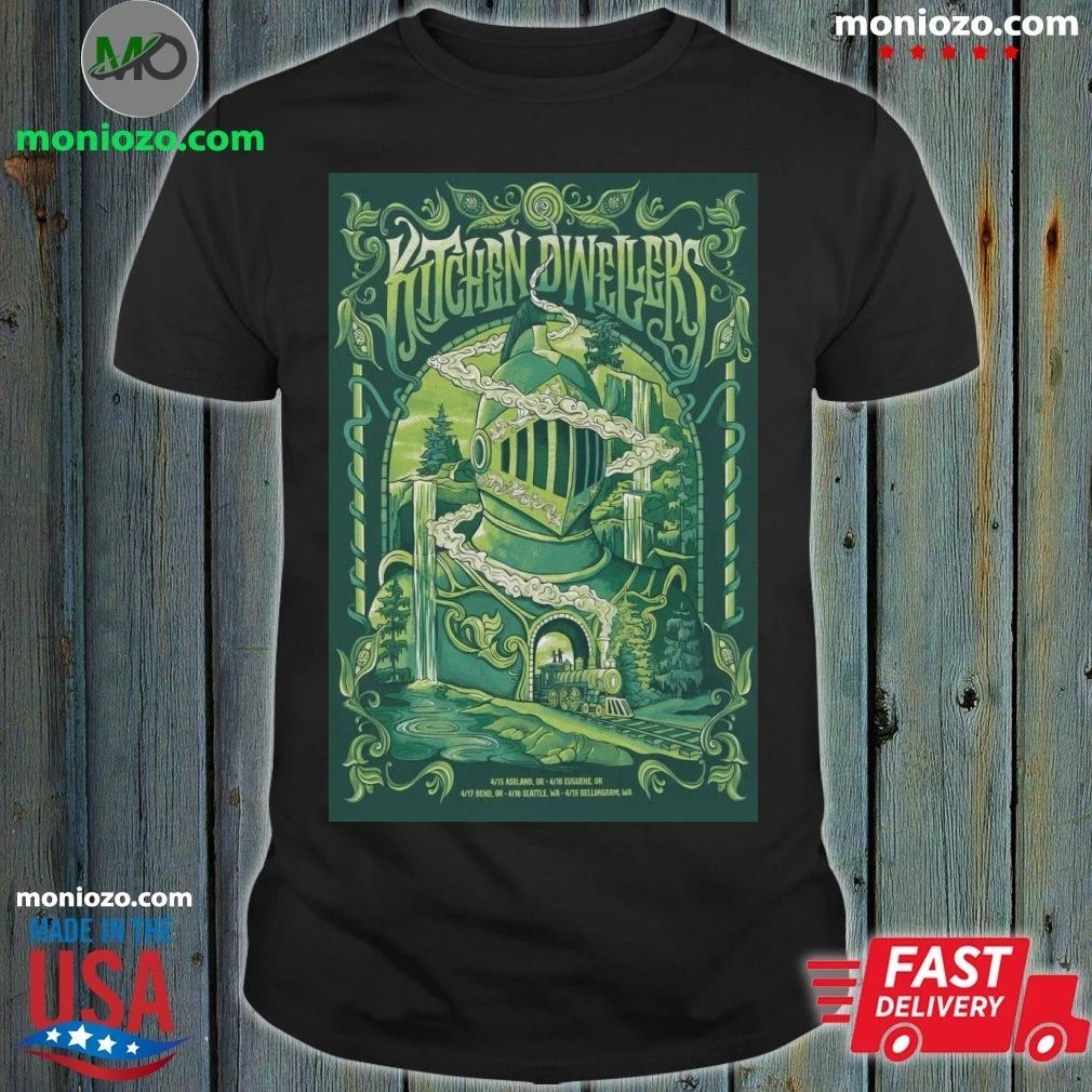 Original Kitchen Dwellers Tour April 2026 Poster Shirt