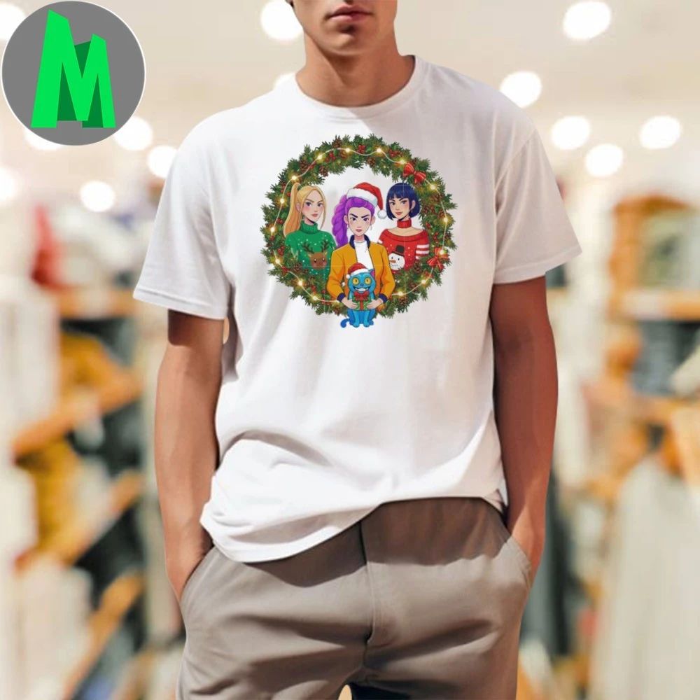 Christmas wreath huntrix members christmas decor Shirt